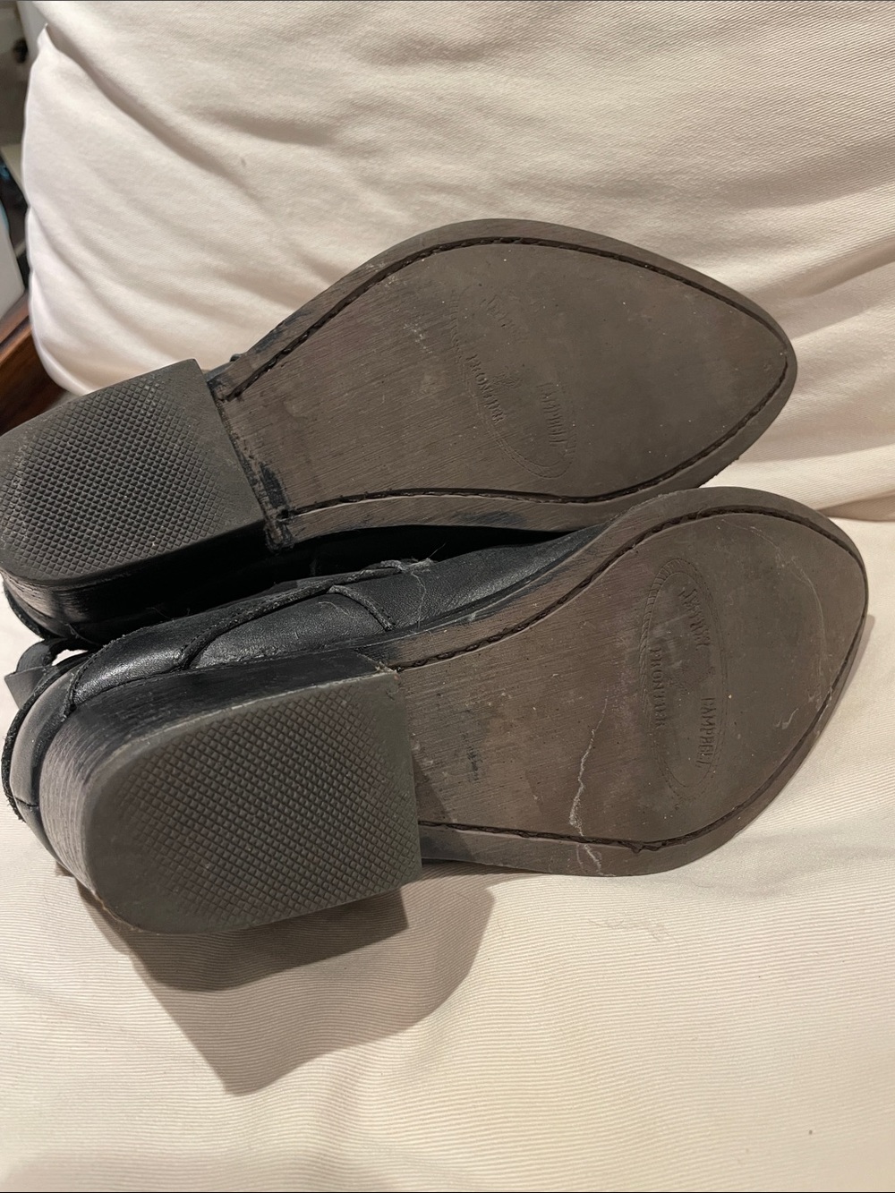 Jeffrey Campbell Black Leather Buckle Strap Ankle Boots - Picture 9 of 9